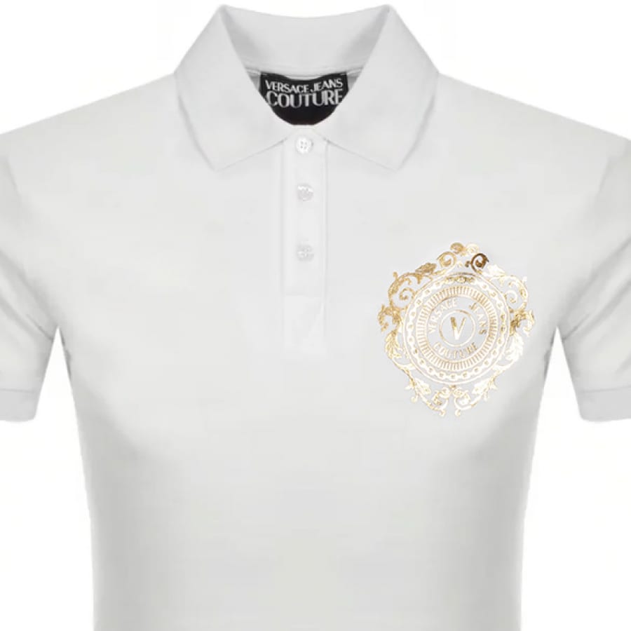 Alternative Image for ProductVersace Jeans Couture Polo T Shirt White2